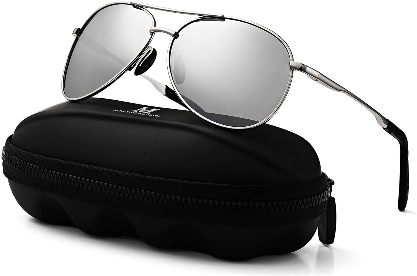 Aviator Sunglasses for Men Polarized Women-Mxnx UV Protection Lightweight Driving Fishing Sports Mens Sunglasses MX208
