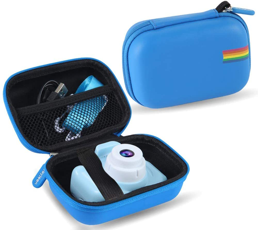 Leayjeen Kids Camera Case for Seckton/OMZER/OMWay Kids Camera Gifts for 4-8 Year Old Girls.Shockproof Storage Box fits for Toys Cameras(Case Only)