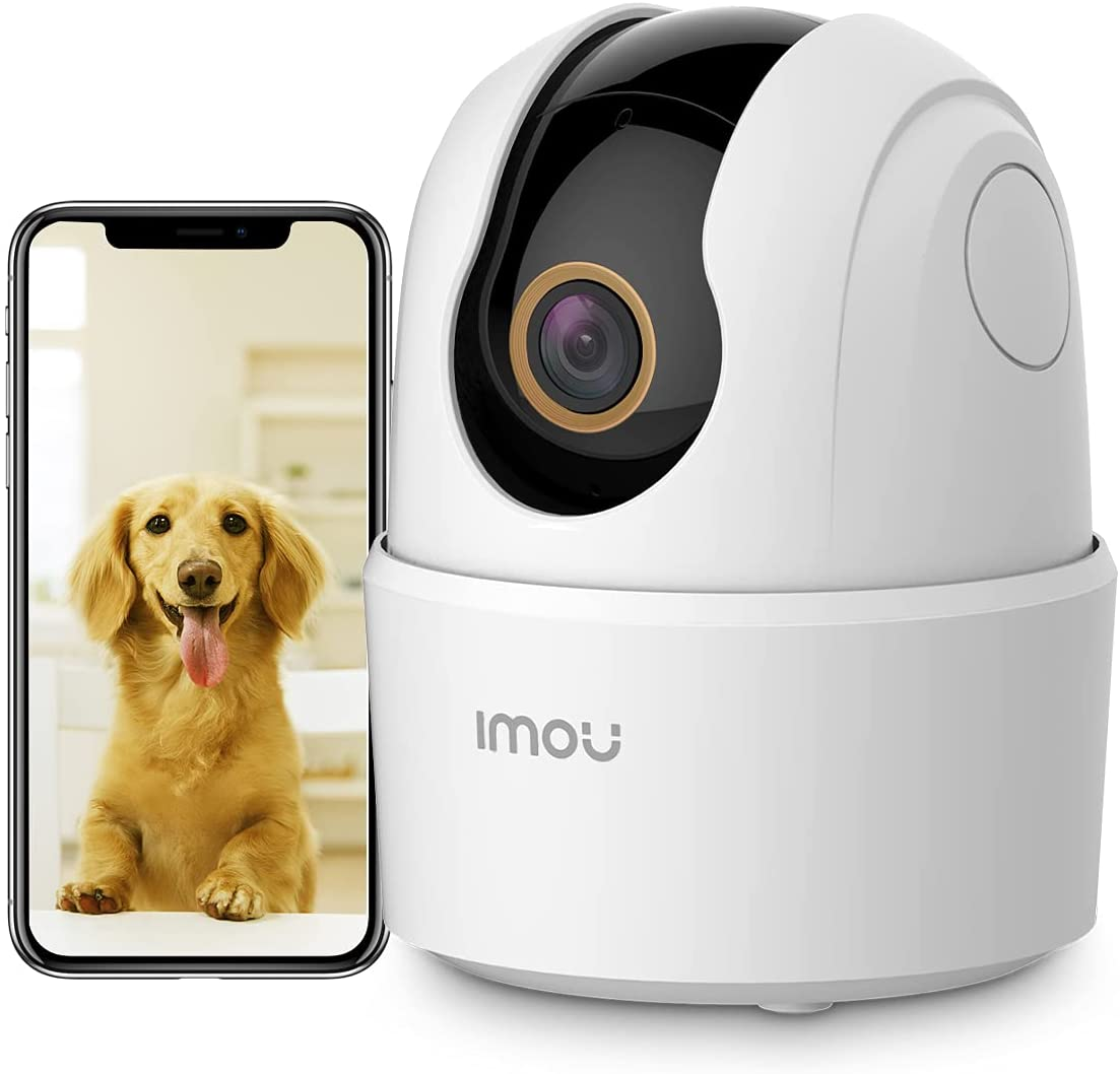 Indoor Security Camera 1080P Wifi Camera (2.4G Only) 360 Degree Home Camera with App, Night Vision, 2-Way Audio, Human Detection, Motion Tracking, Sound Detection, Local & Cloud Storage