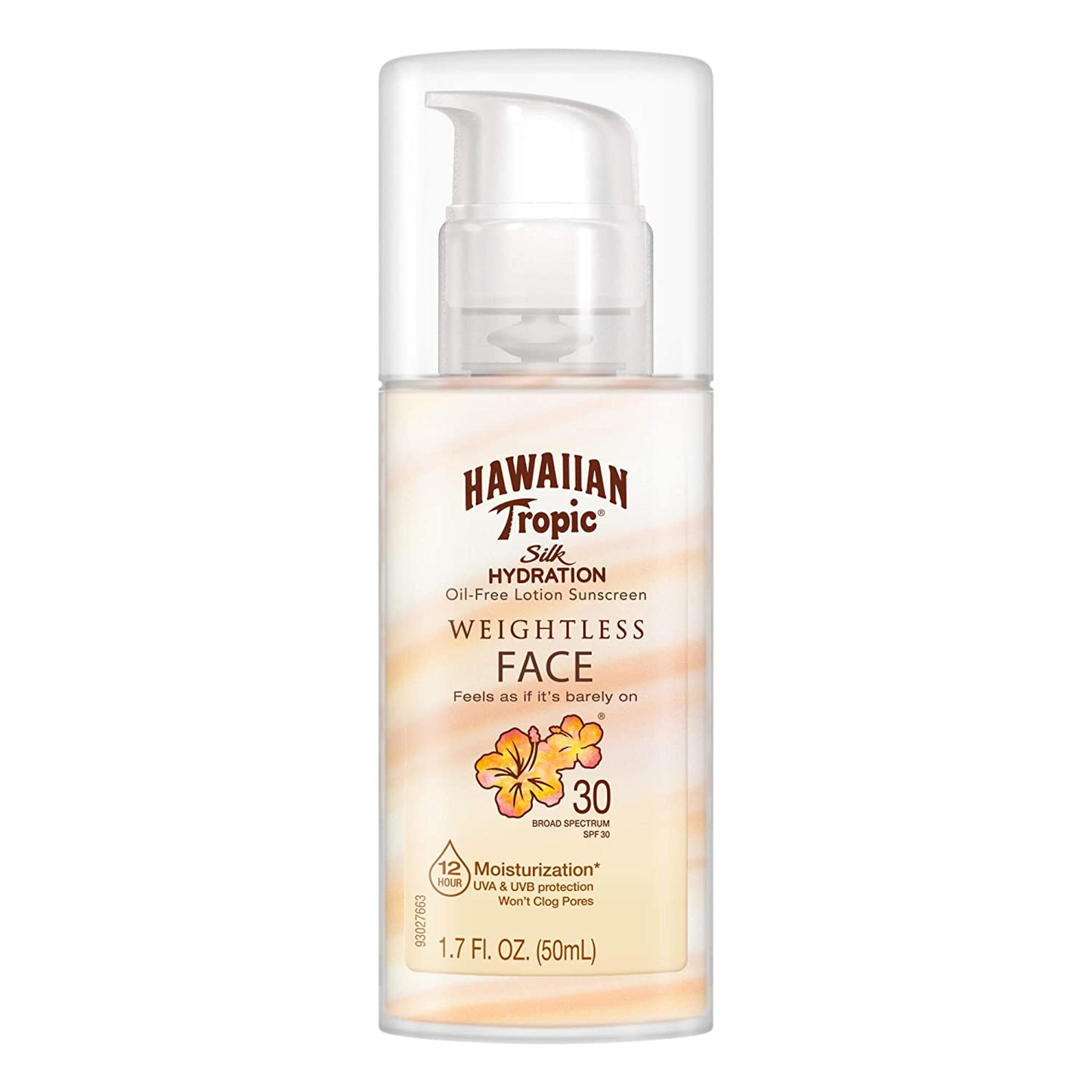 Hawaiian Tropic SPF 30 Broad Spectrum Sunscreen, Silk Hydration Weightless Moisturizing Sunscreen Lotion, 6 Fl Oz, Twin Pack