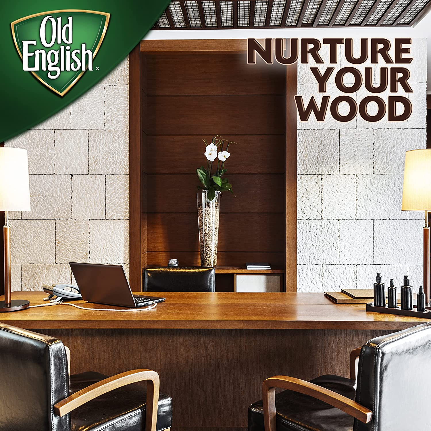 Old English Scratch Cover, 8 Fl Oz (Pack of 1), Browm