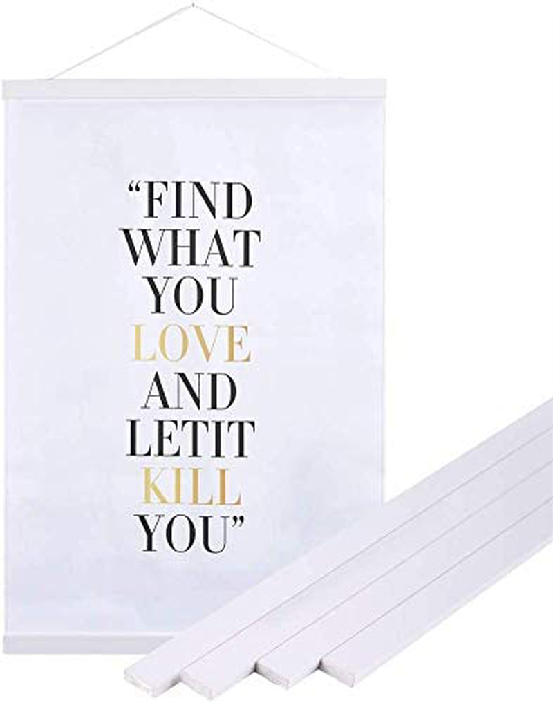 Benjia 16x20 16x24 Poster Frame, Magnetic Light Wood Wooden Frame Frames Hanger for Photo Picture Canvas Artwork Wall Hanging (1 Pack, 16", White)