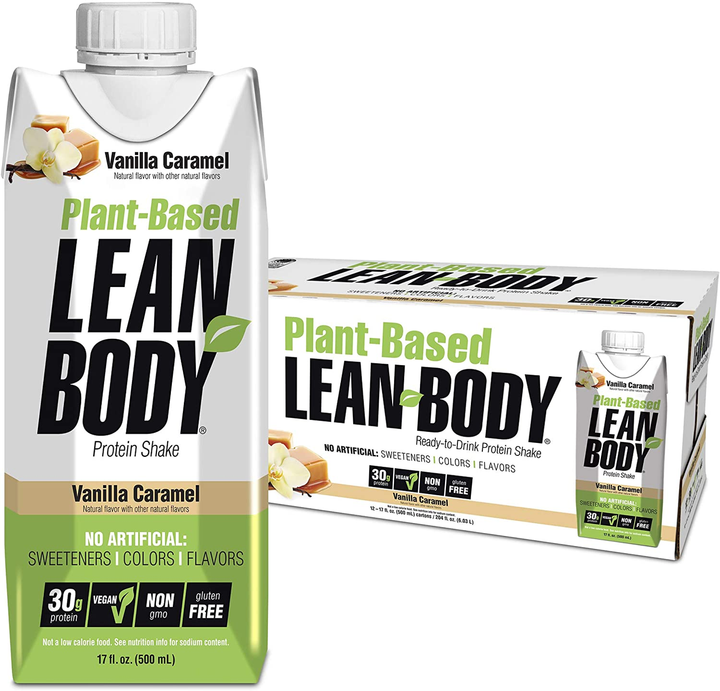 Lean Body Ready-To-Drink Cookies and Cream Protein Shake, 40G Protein, Whey Blend , 0 Sugar, Gluten Free, 22 Vitamins & Minerals, (Recyclable Carton & Lid - Pack of 12) LABRADA , 17 Fl Oz (Pack of 12)