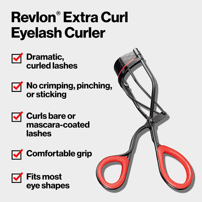Eyelash Curler by Revlon, Precision Curl Control for All Eye Shapes, Lifts & Defines, Easy to Use (Pack of 1)