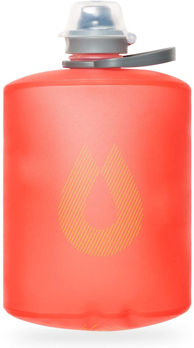 Hydrapak Stow - Collapsible Water Bottle - Ultralight & Packable Travel Bottle, Squeeze Bag Pouch