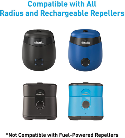 Thermacell Rechargeable Mosquito Repellent Refills; Advanced Formula Provides 20 Foot Protection Zone; Compatible with Thermacell E-Series & Radius Only; Highly Effective Mosquito Repellent