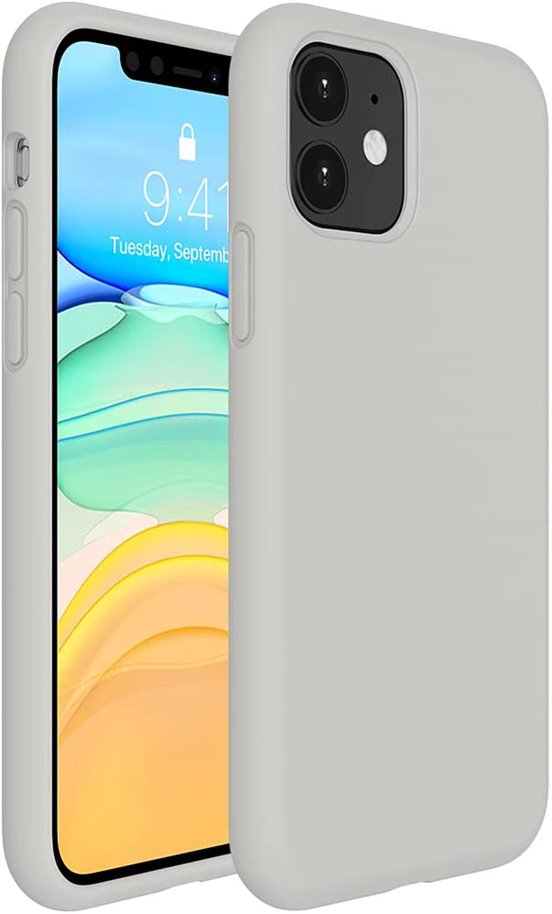 Gel Rubber Full Body Protection Cover Case Drop Protection Case Liquid Silicone Case Compatible with iPhone 11 6.1 inch