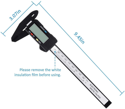 Digital Caliper, Adoric 0-6" Calipers Measuring Tool - Electronic Micrometer Caliper with Large LCD Screen, Auto-Off Feature, Inch and Millimeter Conversion