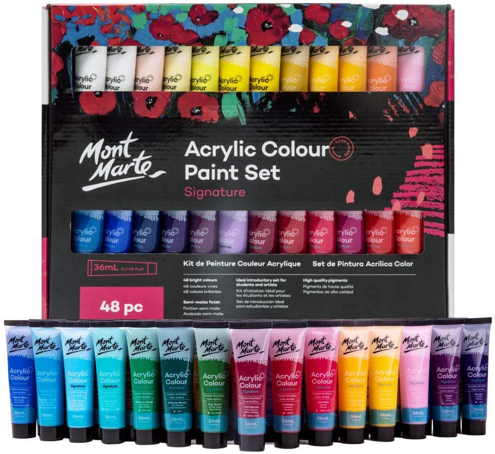 Multi Pack of 36ml Mont Marte Acrylic Paint Sets