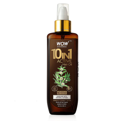 WOW Hair Oil, Reduce Hair Loss, Split Ends, Dandruff, Smooth, Thick Hair, Boost Hair Growth and Stronger Roots, Deep Clean For Healthy Scalp, All Hair Types, Adults and Children, 200 mL