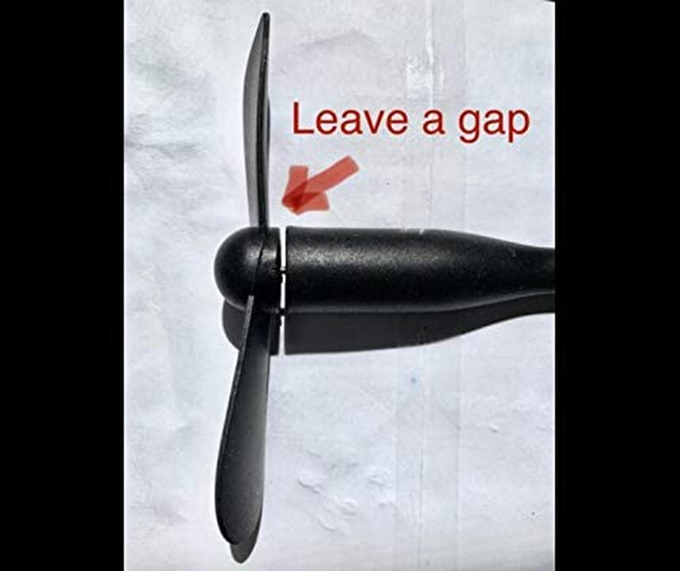 Mini USB Fan.Personal Portable Pocket Fan.Mini Fan for Mini Humidifier/Power Bank/Library/Cinema/Office/Outdoor Traveling/Camping/Fishing【4 PACK 】Black