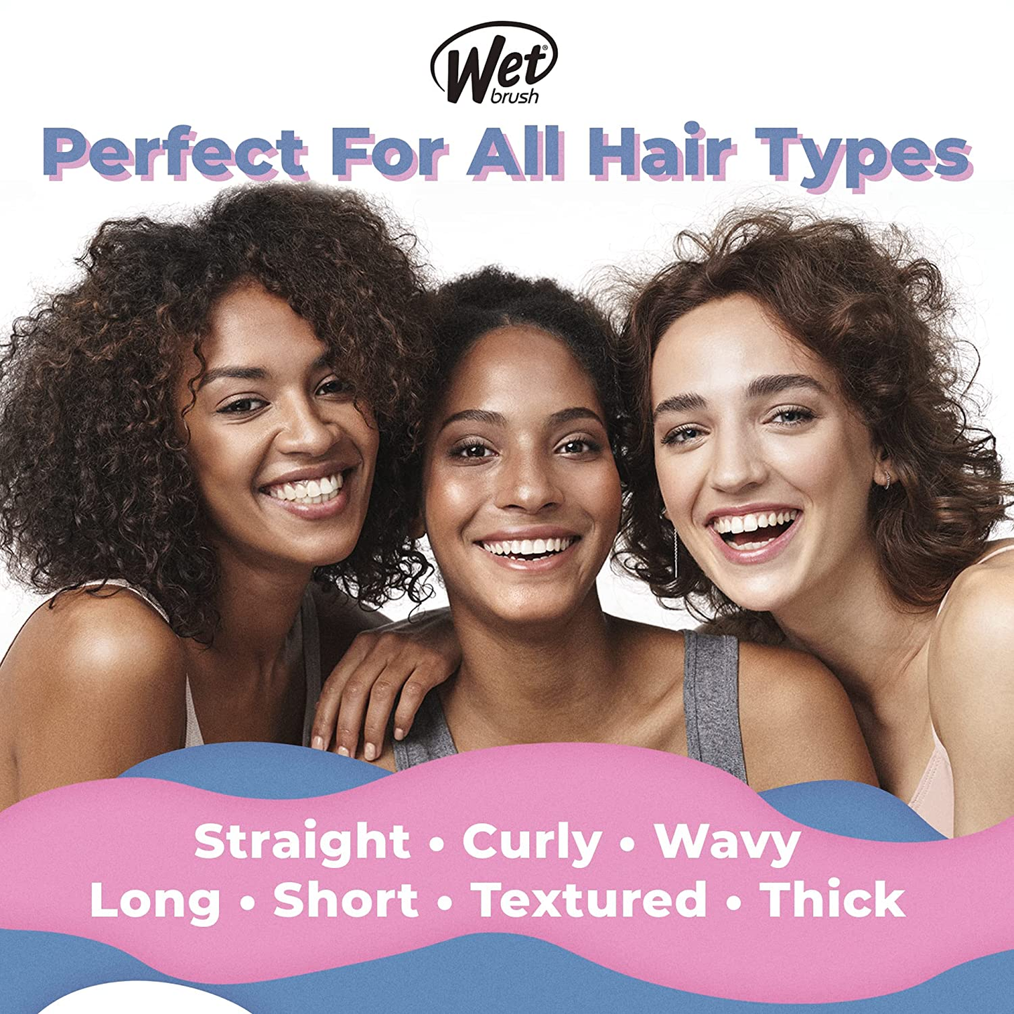Wet Brush Squirt Detangler Hair Brushes - Llama Happy Hair - Mini Detangling Brush with Ultra-Soft Intelliflex Bristles Glide through Tangles with Ease - Pain-Free Comb for All Hair Types