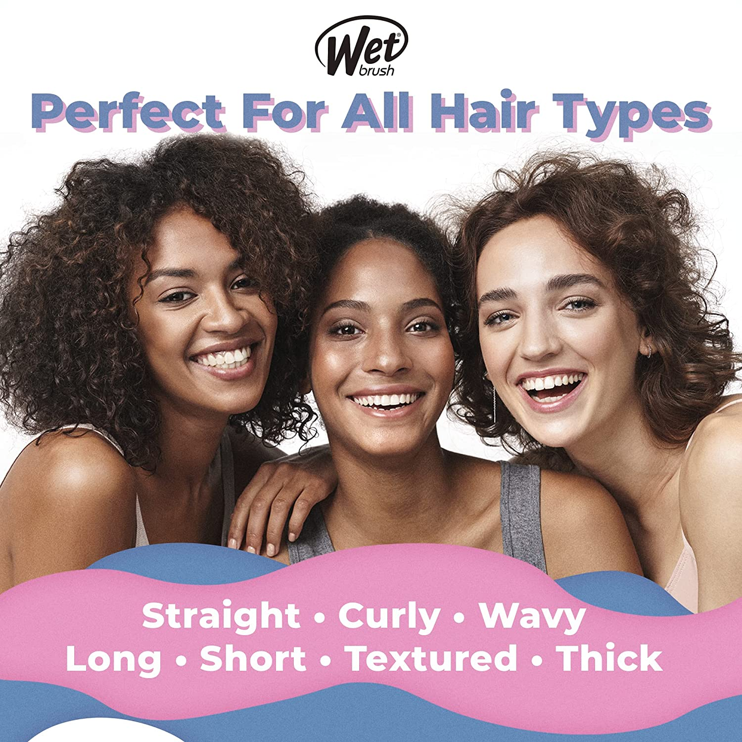 Wet Brush Squirt Detangler Hair Brushes - Llama Happy Hair - Mini Detangling Brush with Ultra-Soft Intelliflex Bristles Glide through Tangles with Ease - Pain-Free Comb for All Hair Types
