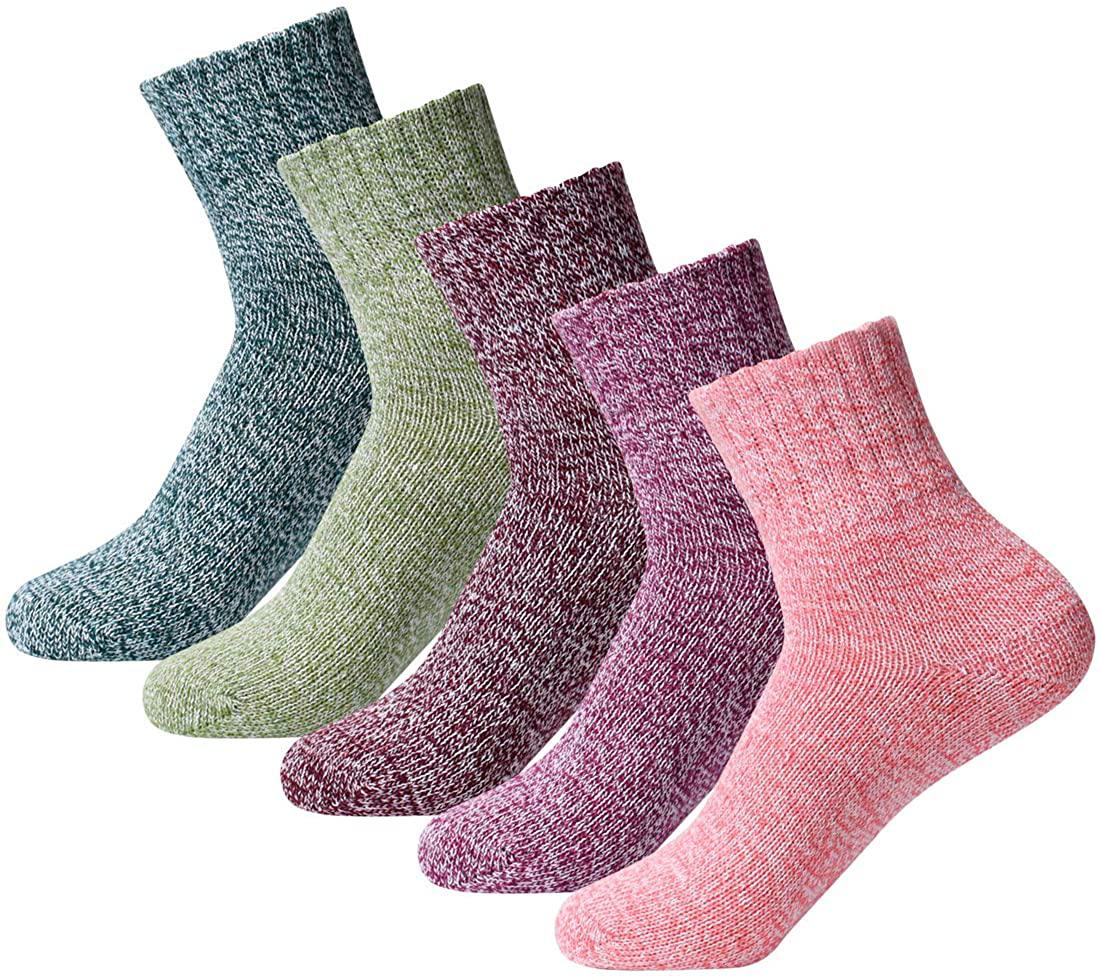 Women Socks Winter Women Socks Warm Thick Soft Wool Socks Christmas Gift Socks for Women Cozy Crew Socks