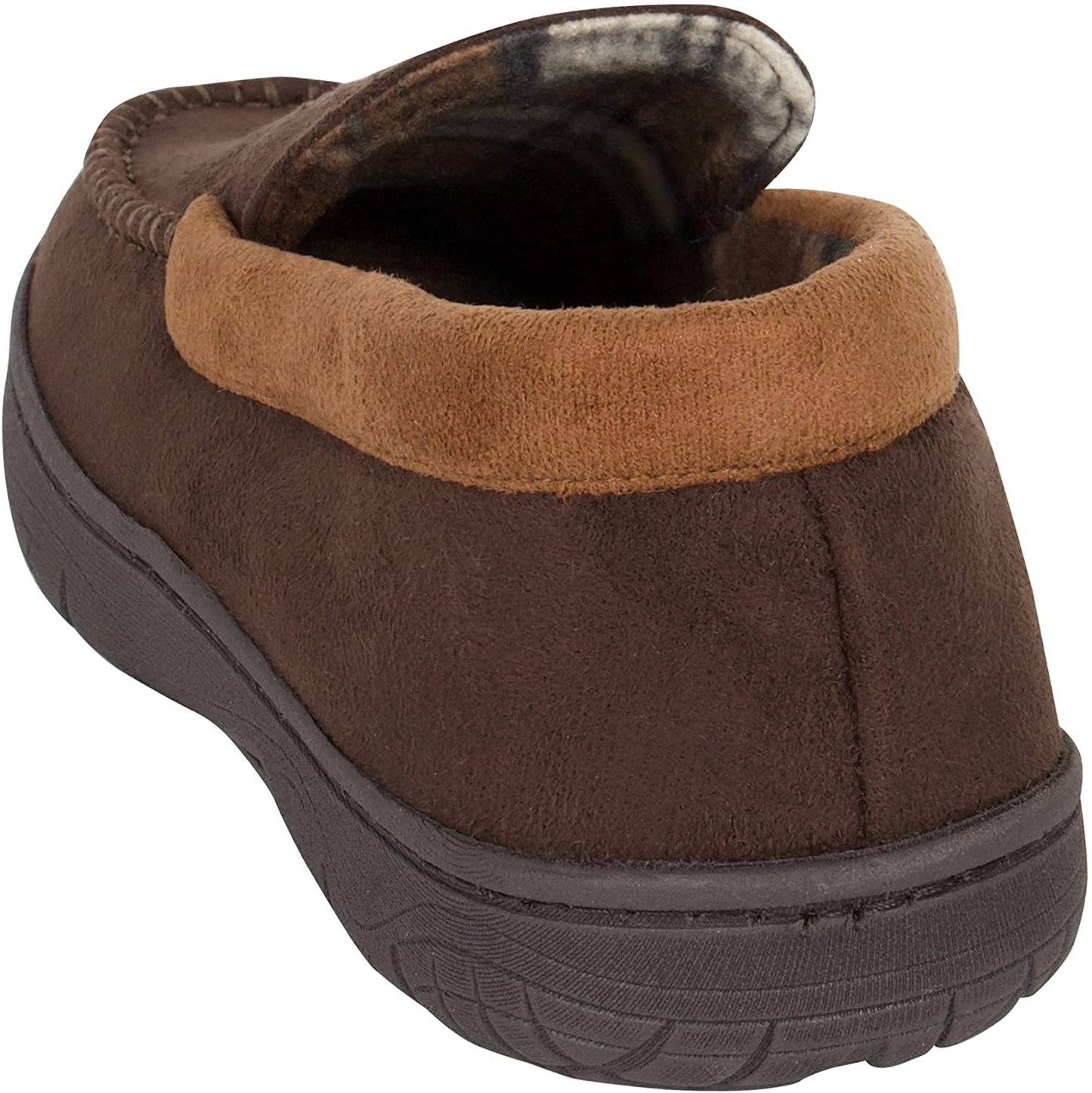 Hanes Men'S Moccasin Slipper House Shoe with Indoor Outdoor Memory Foam Sole Fresh Iq Odor Protection