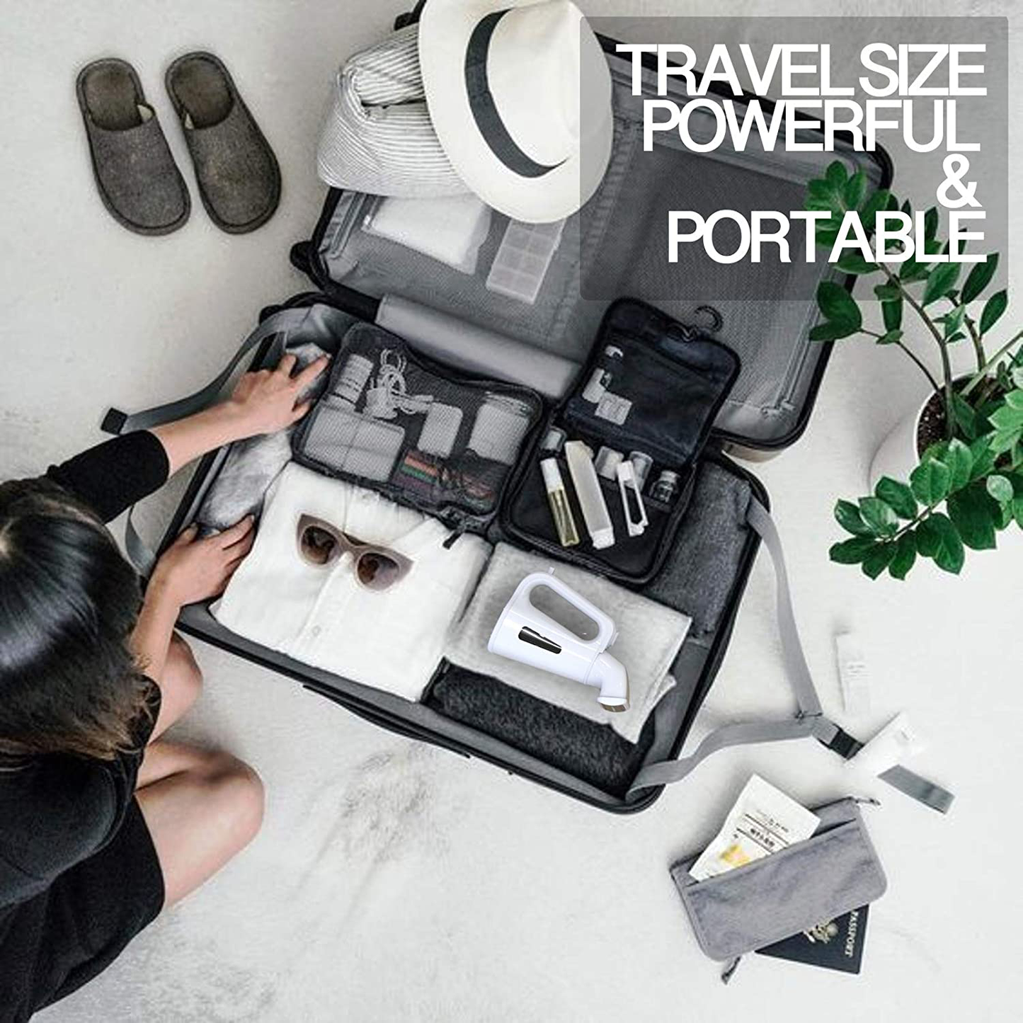 PERFECTDAY Garment Steamer, Portable Handheld Steamer Mini Travel Steamer for Travel and Fabric