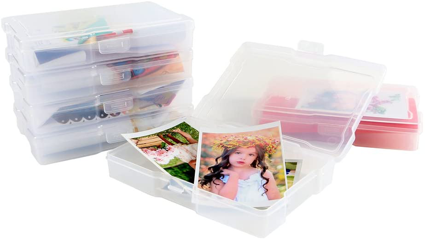 Photo Case 4" x 6" Photo Box Storage - 16 Inner Photo Keeper Photo Organizer Cases Photos Storage Containers Box for Photos