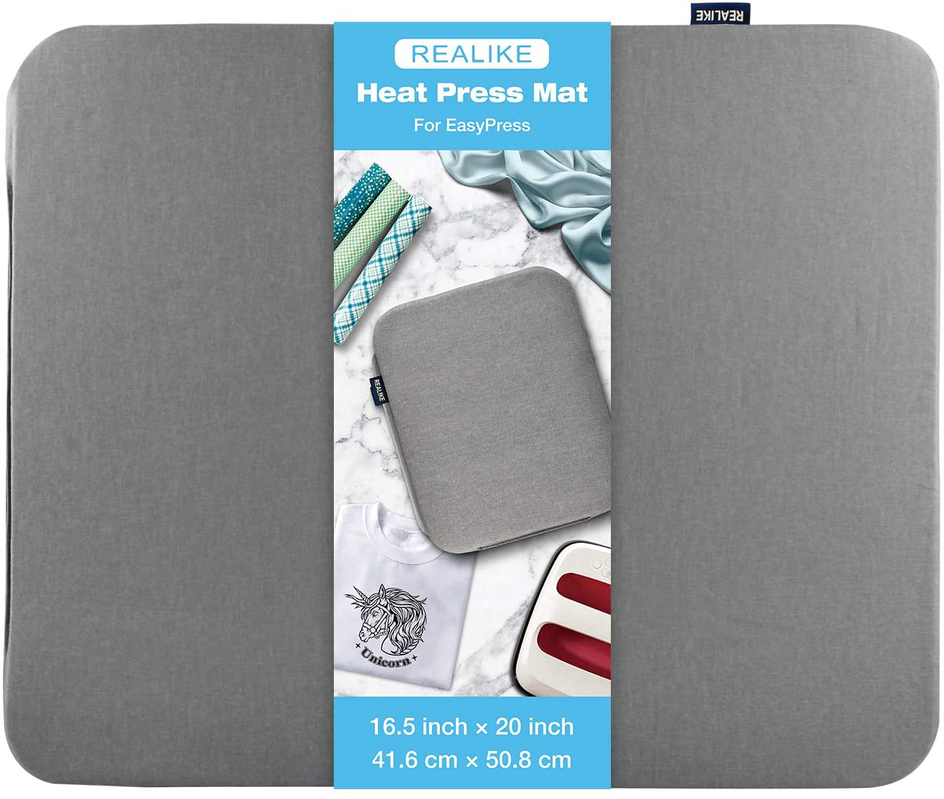 REALIKE Heat Press Mat for Cricut EasyPress Machines Easy Press Mat for HTV Craft Vinyl Ironing Insulation Transfer Projects