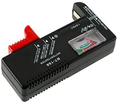 2 Pack Battery Tester, Universal Battery Checker for AA/AAA/C/D / 9V / 1.5V Button Cell Batteries