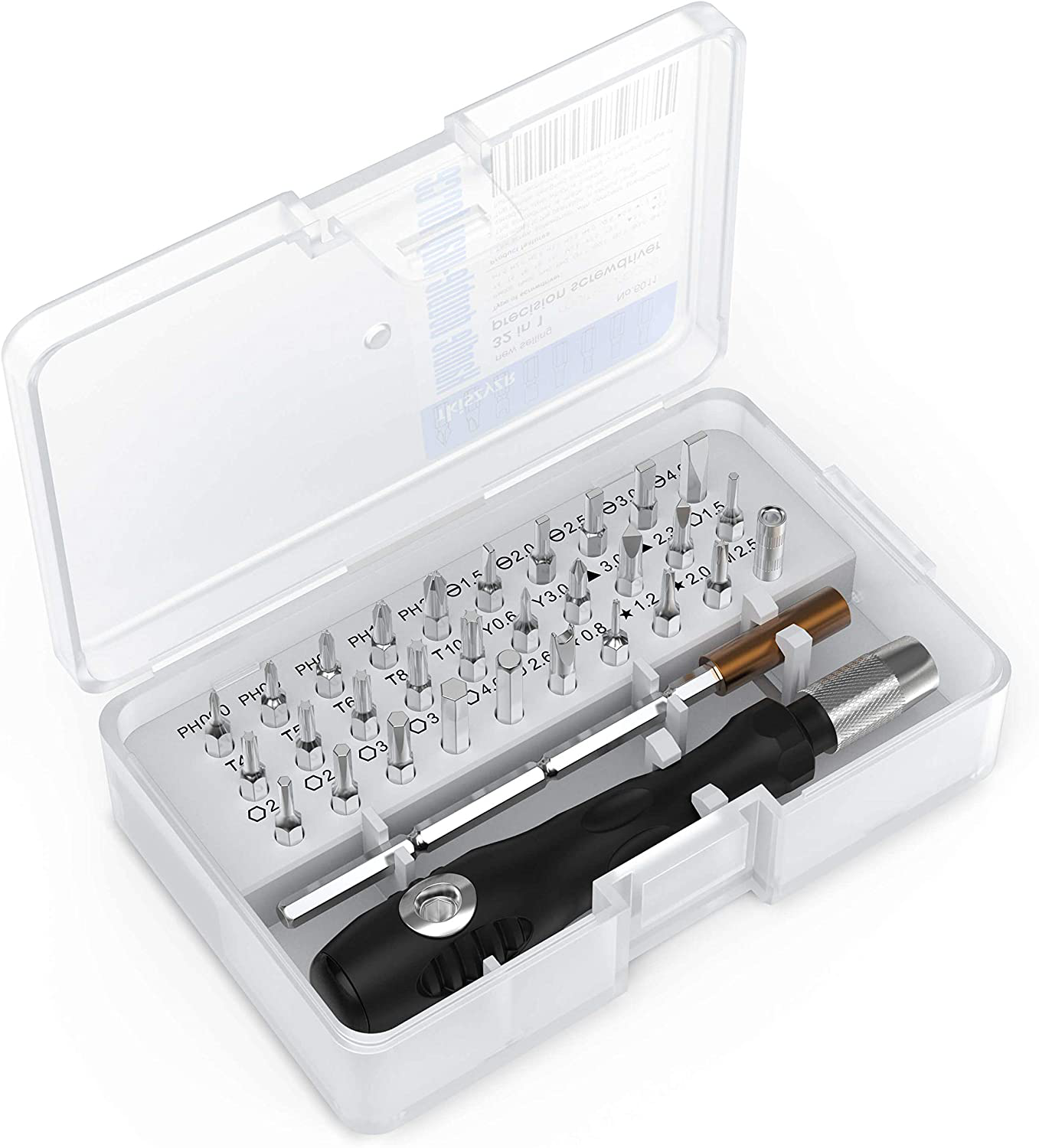 32 In 1 Small Screwdriver Set, Mini Magnetic Screwdriver Set – Contains 30 Bits Precision Repair Tool Kit, Screwdriver Tool Sets for Eyeglass, Watch, Phones, Laptop, Computers