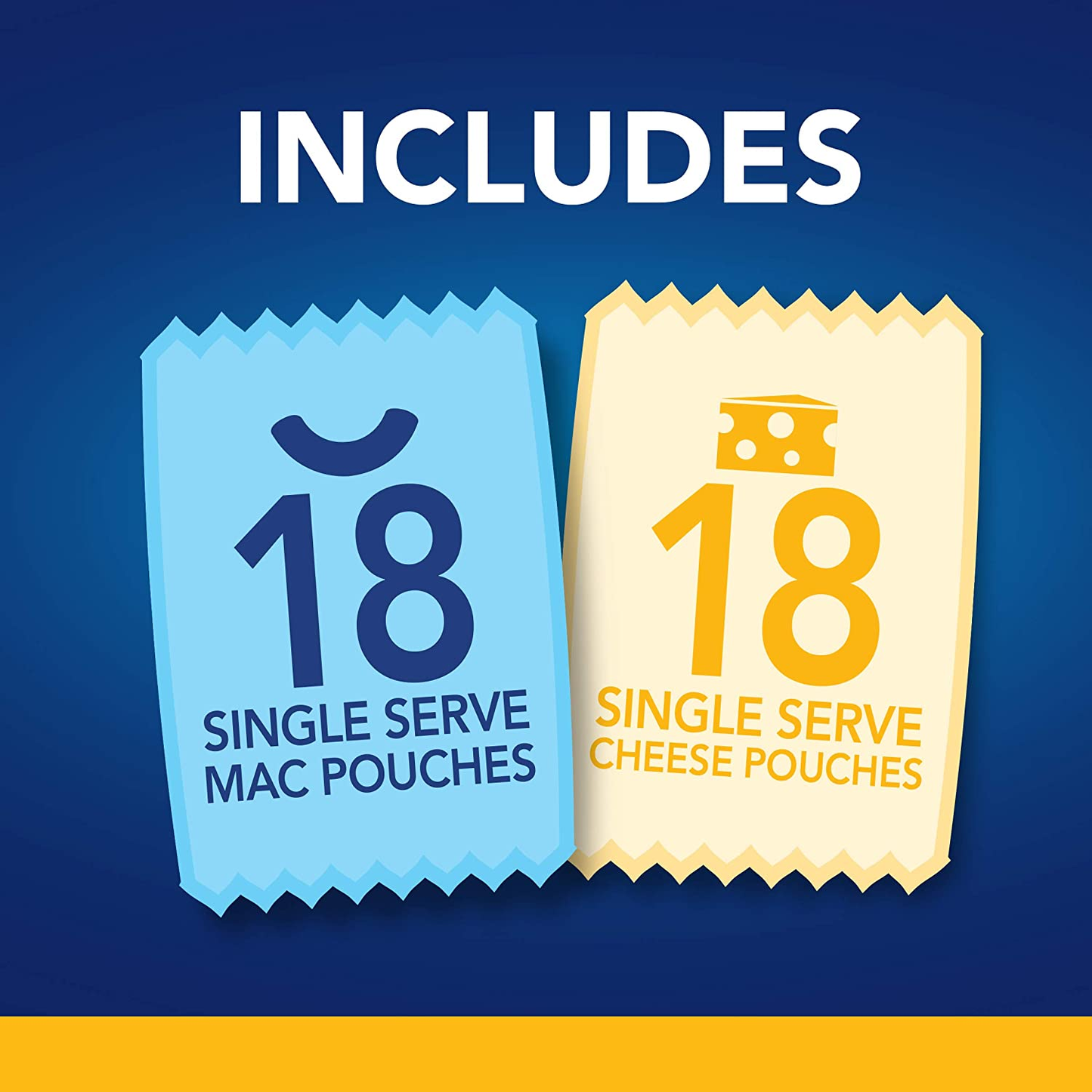 Kraft Easy Mac Original Macaroni & Cheese Microwavable Dinner (18 Ct Packets)