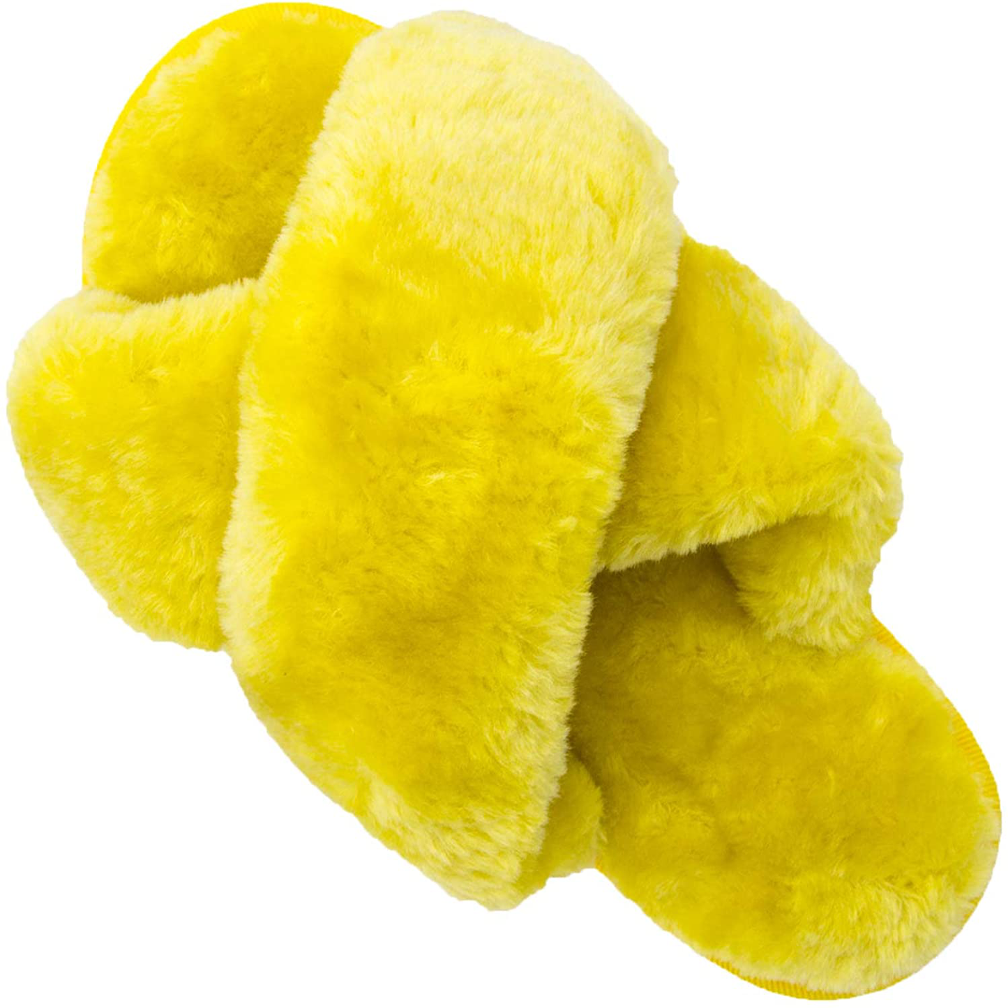 Womens House Fuzzy Slippers Leopard Cross Band Soft Plush Fluffy Slippers Furry Fleece Slip on Slippers Open Toe House Warm Bedroom Shoes Slides