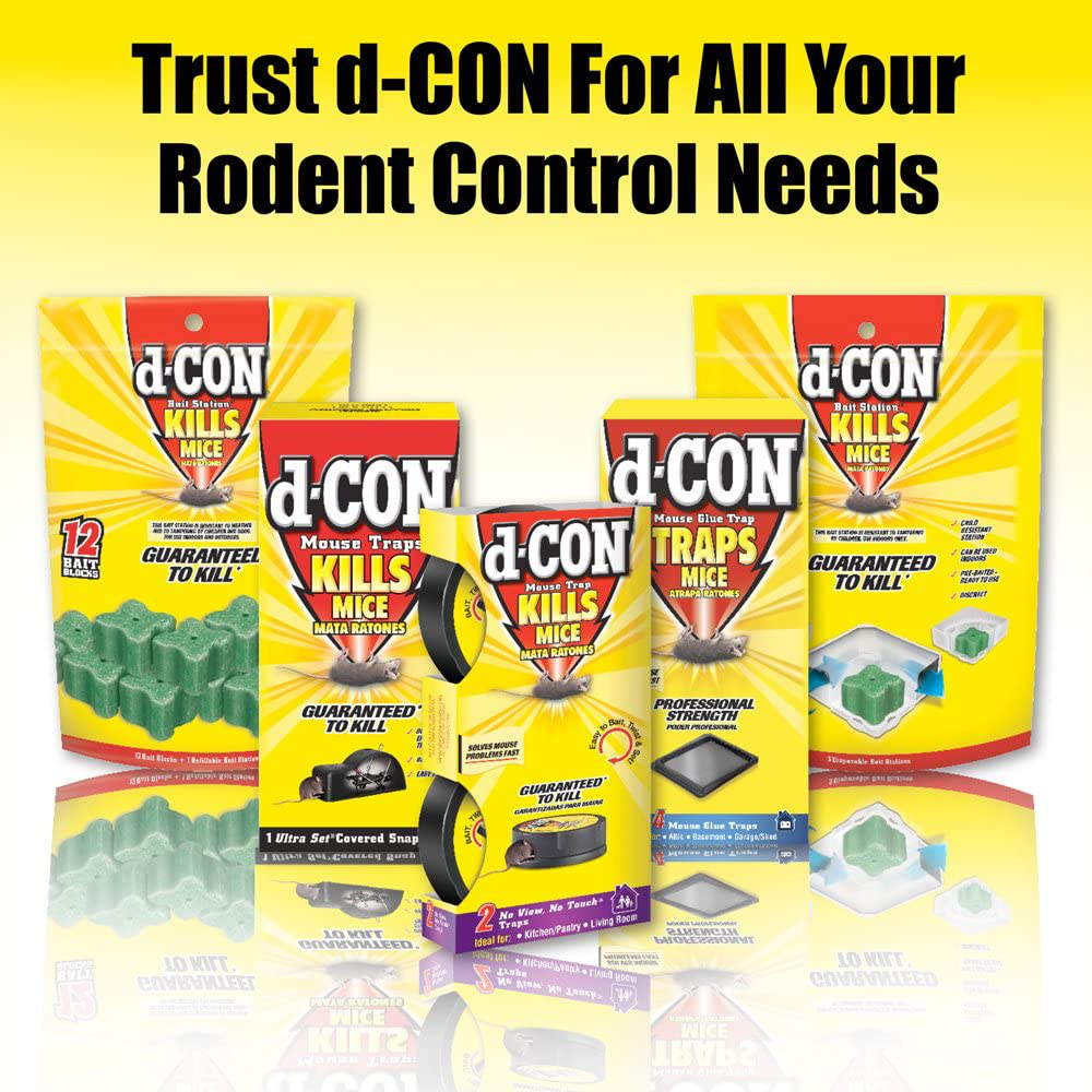 D-Con No View, No Touch Covered Mouse Trap, 2 Traps (Pack of 2)