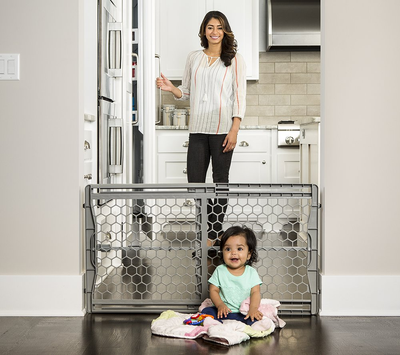 Regalo Easy Fit Plastic Adjustable Extra Wide Baby Gate