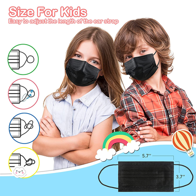 Kids Disposable Face Masks, 100 Pcs Childrens Disposable Face Mask, Disposable Kids Face Masks for Kids Boys Girls