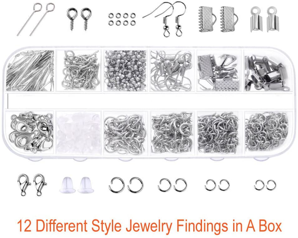 Paxcoo Jewelry Making Supplies Kit with Jewelry Tools, Jewelry Wires and Jewelry Findings for Jewelry Repair and Beading