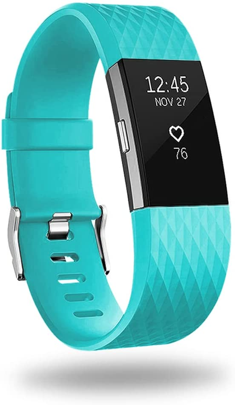 Replacement Bands Compatible for Fitbit Charge 2, Classic & Special Edition Adjustable Sport Wristbands