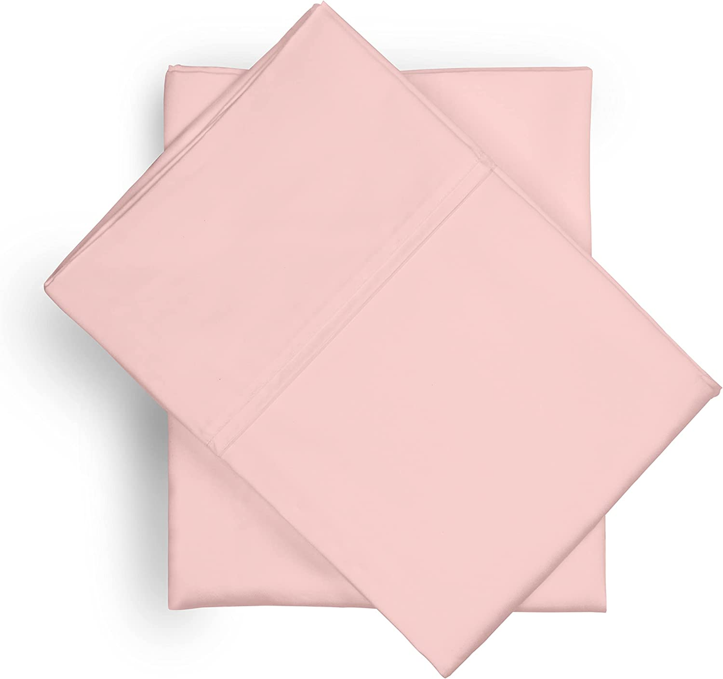 Luxury 1000 Thread Count 100% Egyptian Cotton 2 Pc Standard Pillow Case Set, Sateen Weave, Single Ply Yarns, Luxury Hotel Collection, 4" Hem Stitched