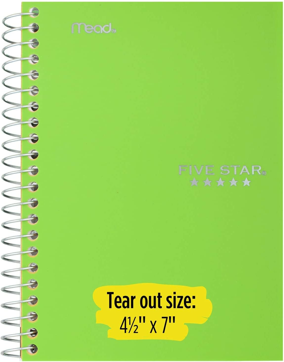 Five Star Personal Spiral Notebooks, 3 Pack, 1-Subject, College Ruled Paper, 7" X 4-3/8", Small Size, 100 Sheets, Assorted Colors Will Vary (38643)