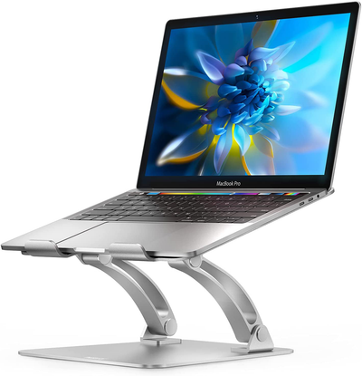 Nulaxy Laptop Stand, Ergonomic Height Angle Adjustable Computer Laptop Holder Compatible with All Laptops 11-17", Supports Up to 44 Lbs