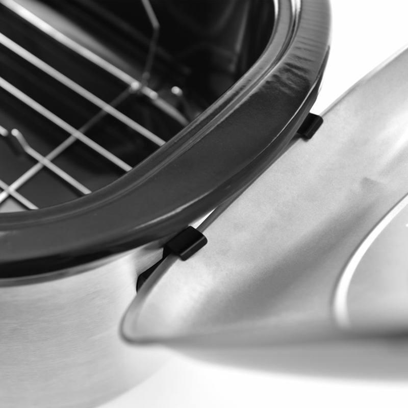 22 Qt Electric Roaster Oven with High-Dome & Self-Basting Lid, Stainless Steel