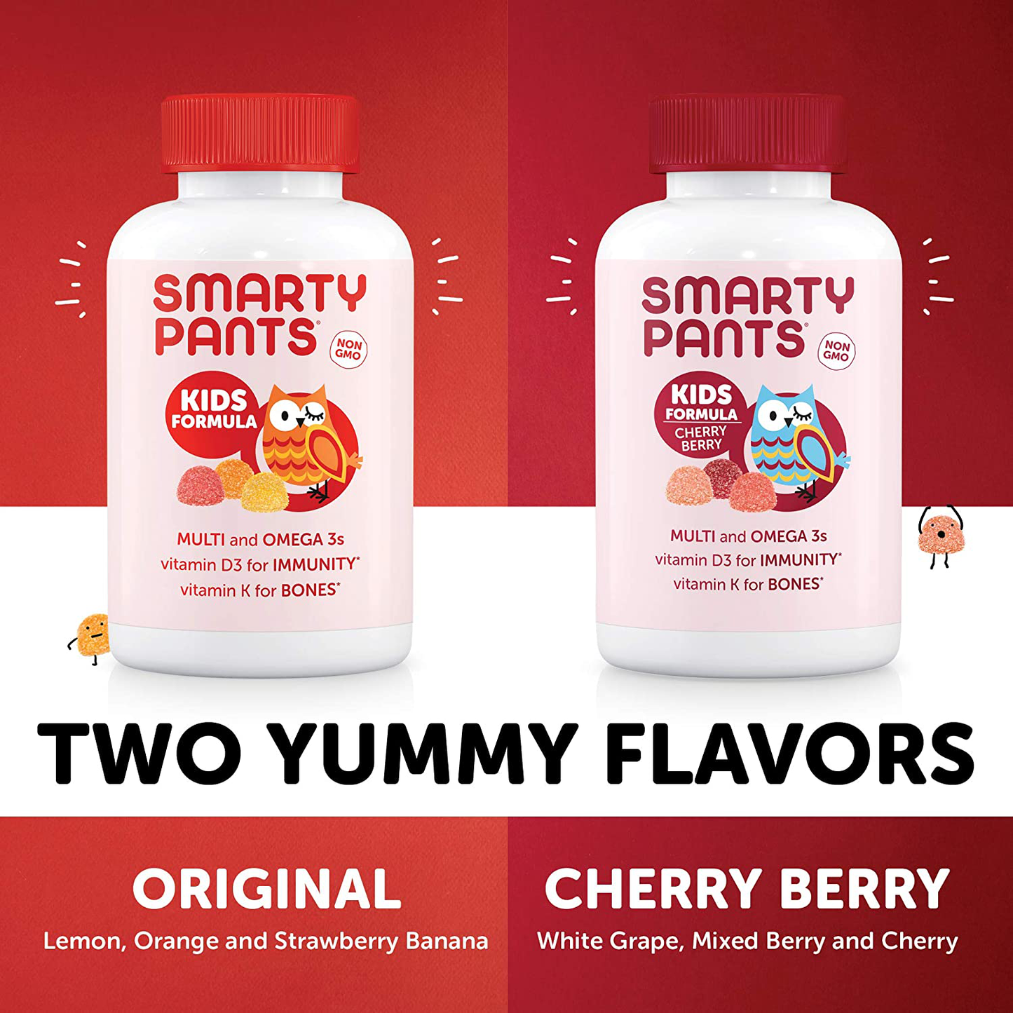 SmartyPants Kids Formula Daily Gummy Multivitamin: Vitamin C, D3, and Zinc for Immunity, Gluten Free, Omega 3 Fish Oil, Vitamin B6, Methyl B12