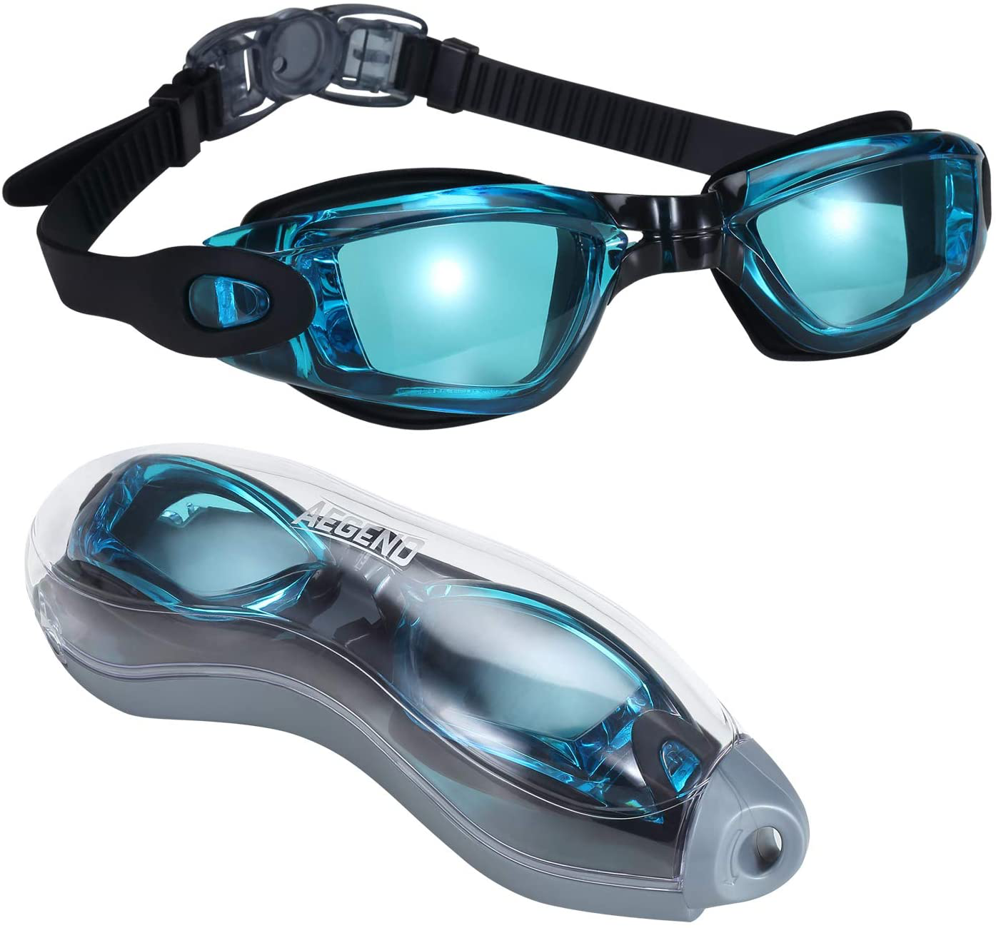 Aegend Swim Goggles, Swimming Goggles No Leaking Anti Fog Adult Men Women Youth