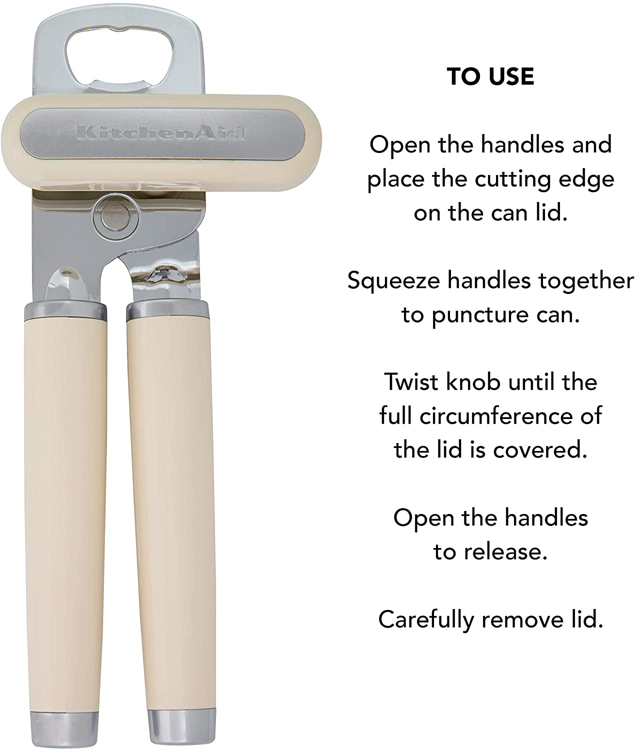 KitchenAid Classic Multifunction Can Opener / Bottle Opener, 8.34-Inch
