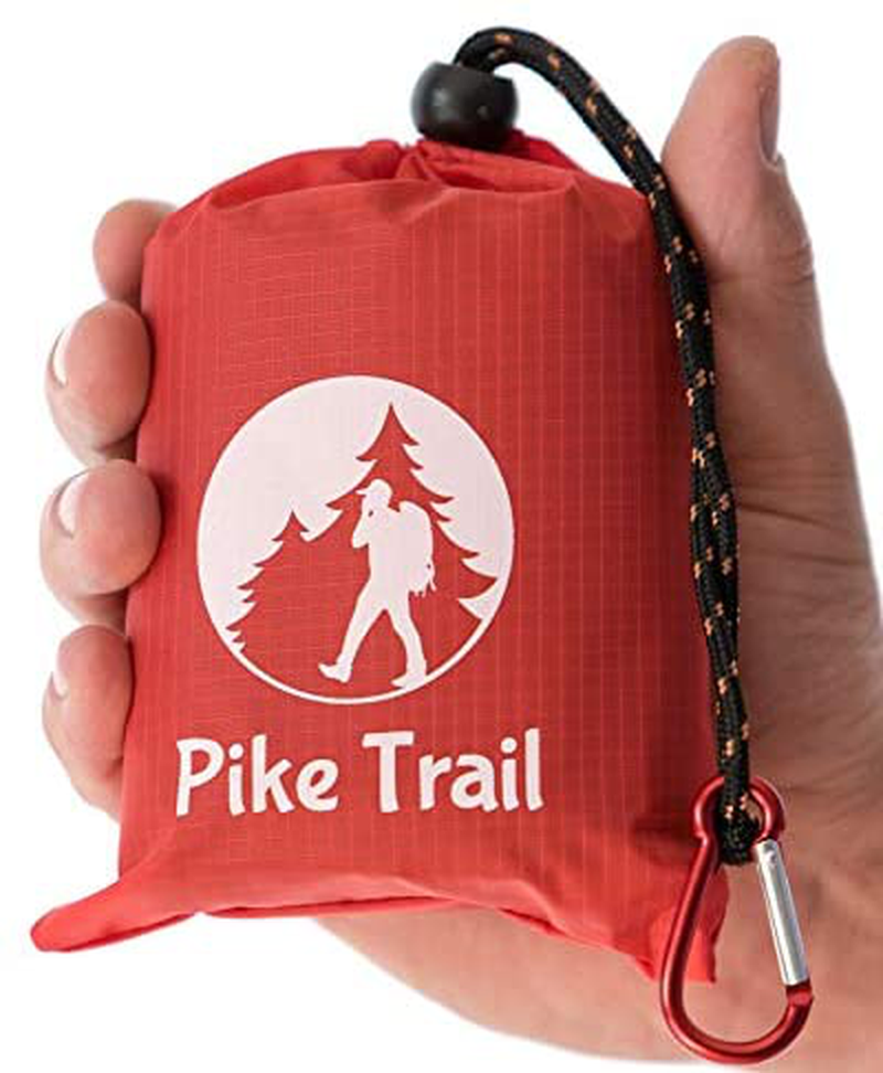 Pocket Blanket -Compact Picnic Blanket (60"X 56") - Sand Proof Beach Blanket / 100% Waterproof Ground Cover. Great Outdoor Blanket for Hiking, Camping, Picnics, Travel and Beach Trips!