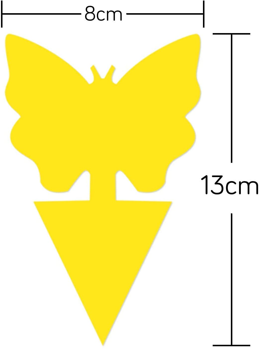 48 Pack Sticky Traps Gnat Killer Indoor Fruit Fly Trap, Fungus Gnat Traps for House Plants, Yellow Sticky Trap for Indoor Plants Insects