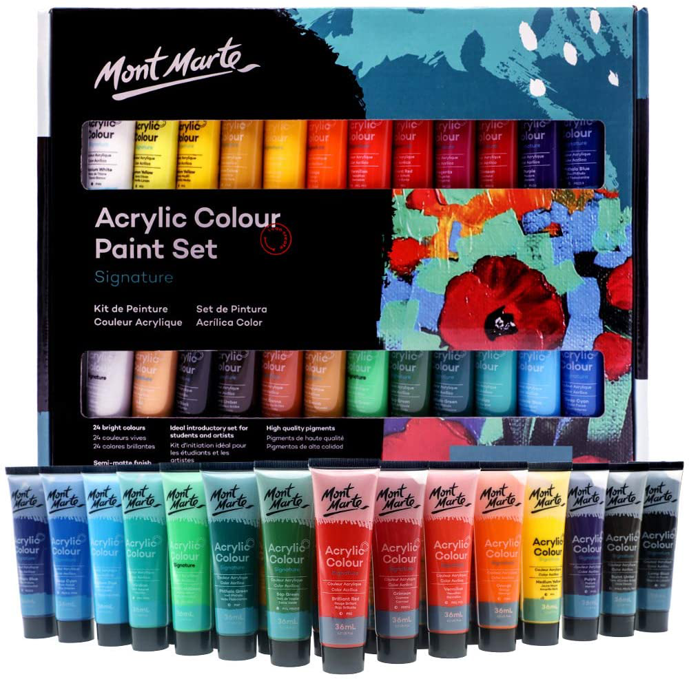 Multi Pack of 36ml Mont Marte Acrylic Paint Sets