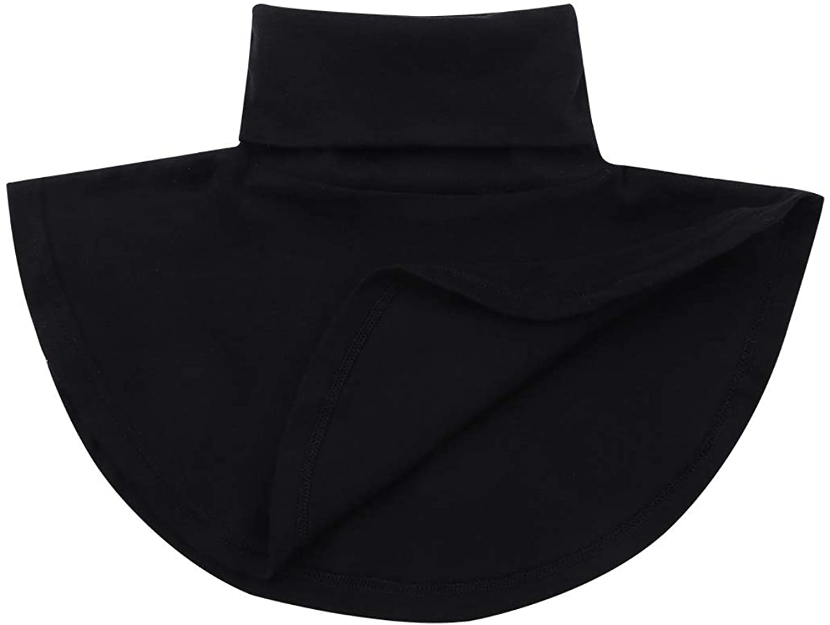 YOOJIA Womens Fake Collar Faux Turtleneck Neck Dickey Detachable Mock Half Top Blouse Collar Cotton Neck Warm Cover