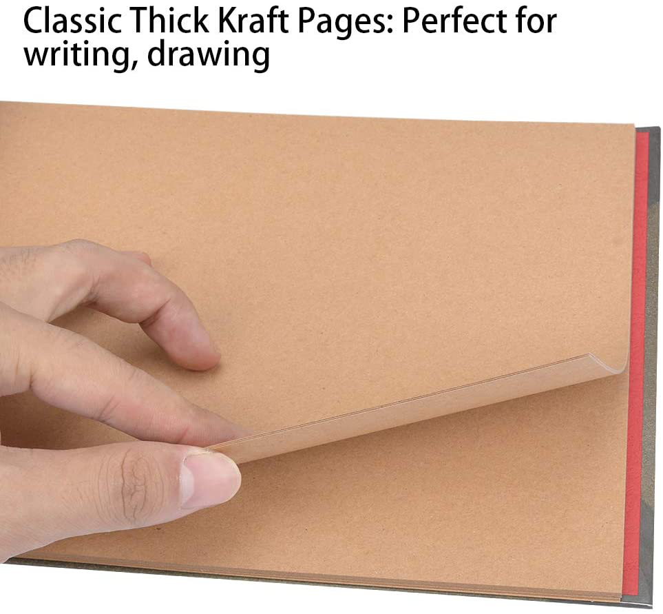 Photo Album Scrapbook, Our Adventure Book, DIY Handmade Album Scrapbook Movie up Travel Scrapbook for Anniversary, Wedding, Travelling, Baby Shower, Etc (Travel Scrapbook)
