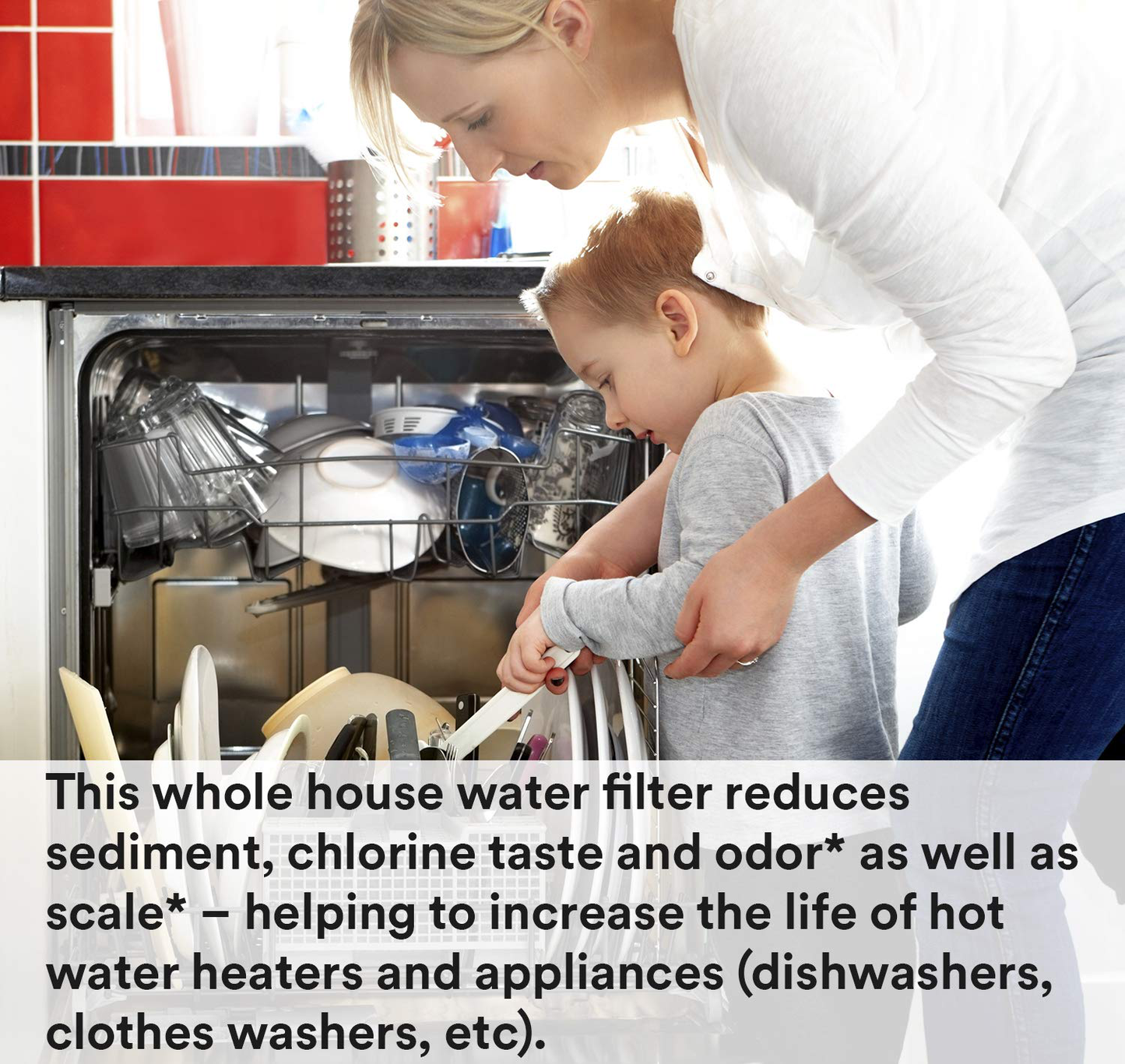 3M Aqua-Pure Whole House Sanitary Quick Change Water Filter System AP904, Reduces Sediment, Chlorine Taste and Odor, and Scale