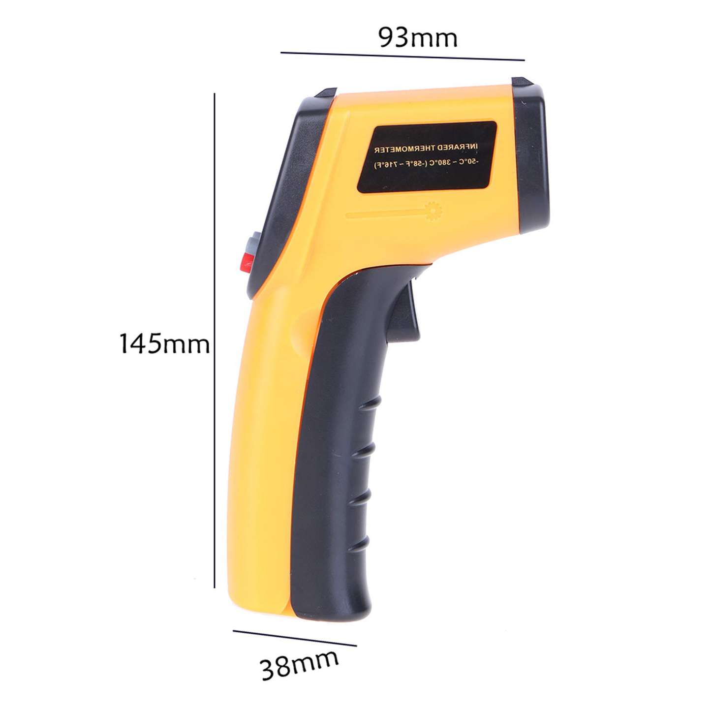 Goolrc Digital Infrared Thermometer Laser Temperature Gun -50-380°C/-58℉-716℉ Non-Contact with Backlight