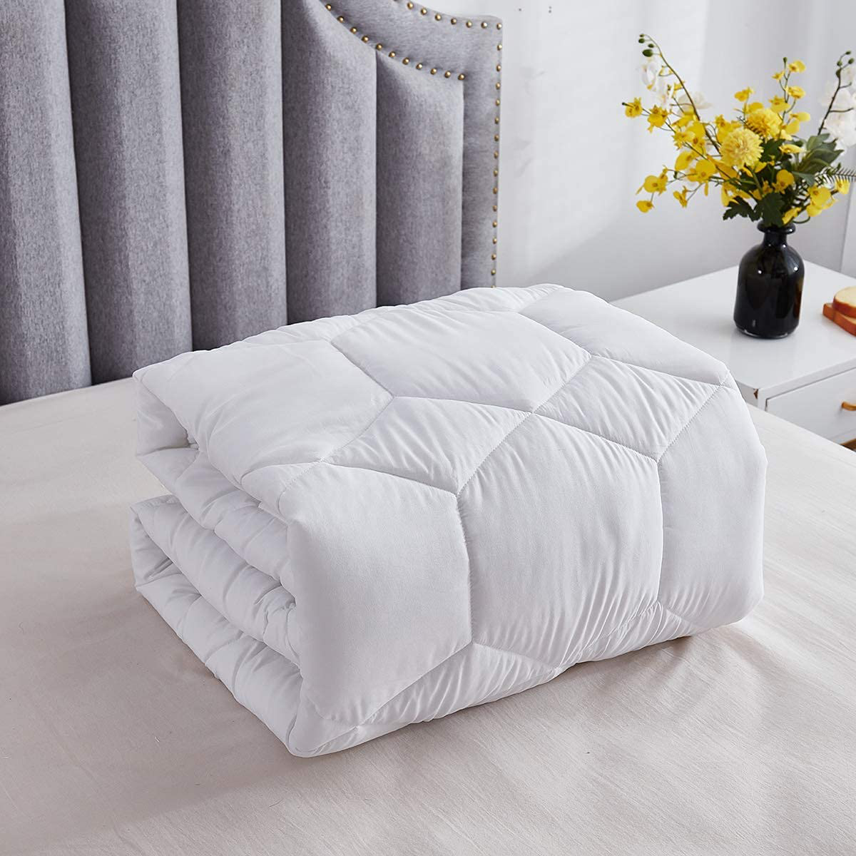 Gehannah California King Mattress Pad Soft Mattress Cover, Breathable Noiseless Quilted Fitted Mattress Protector with 8-21" Deep Pocket Mattress Topper