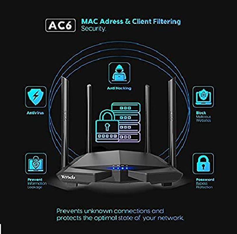 Dual Band WiFi Router, High Speed Wireless Internet Router with Smart App, MU-MIMO for Home