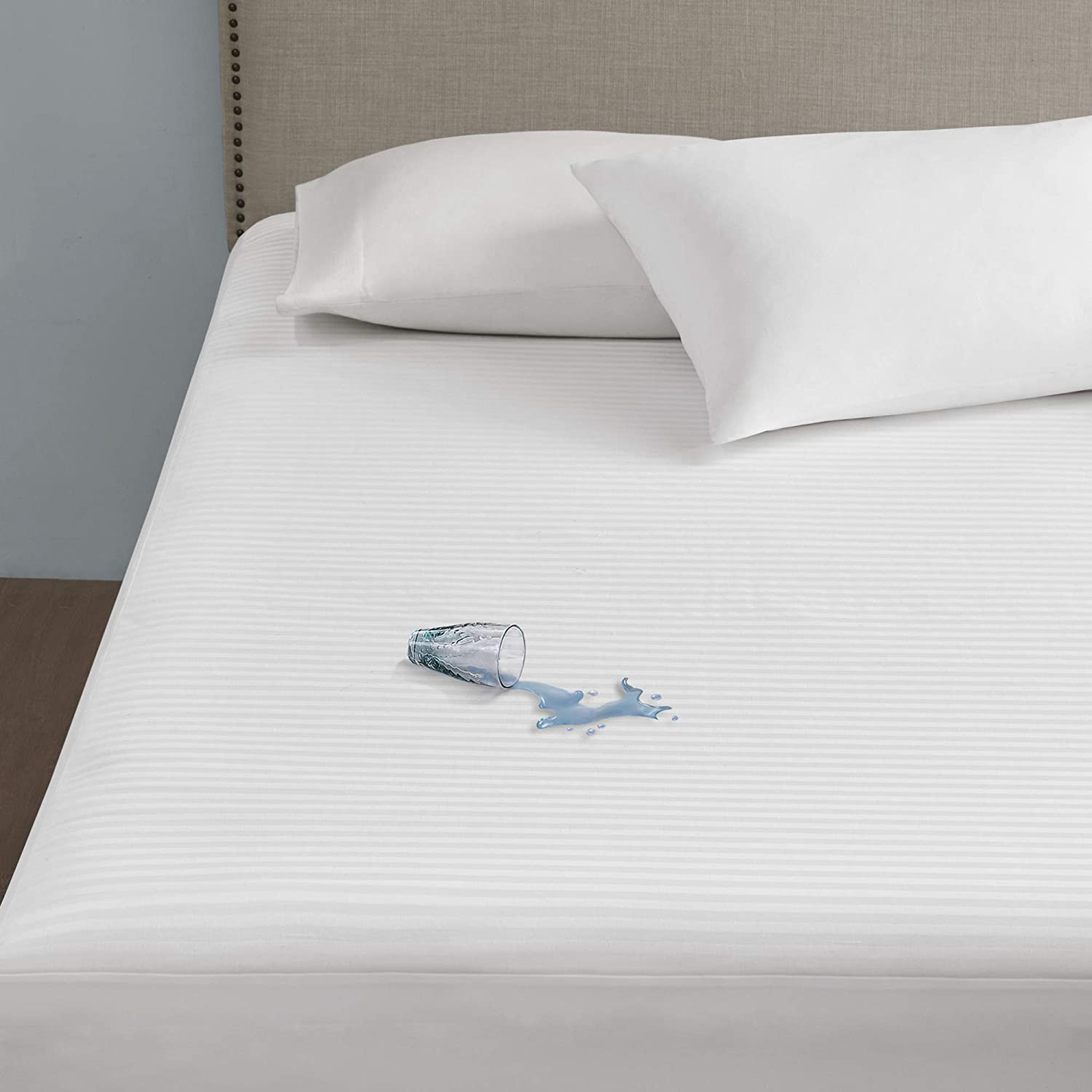 Serta Waterproof Mattress Pad-Cotton Blend Electric Bed Warmer with 10 Heat Settings Controller Zero Radiation, Auto Shut Off, 18" Deep All Around Elastic Pocket, Twin XL, White
