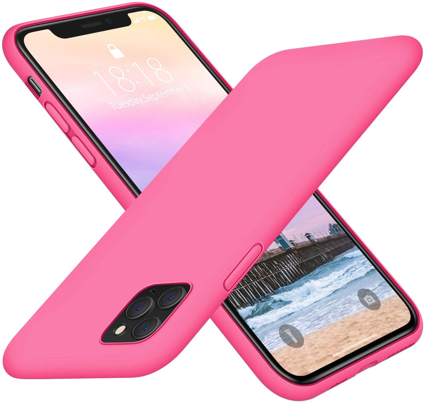 Full Covered Silicone Cover with Honeycomb Grid Cushion Compatible for iPhone 11 Pro 5.8"
