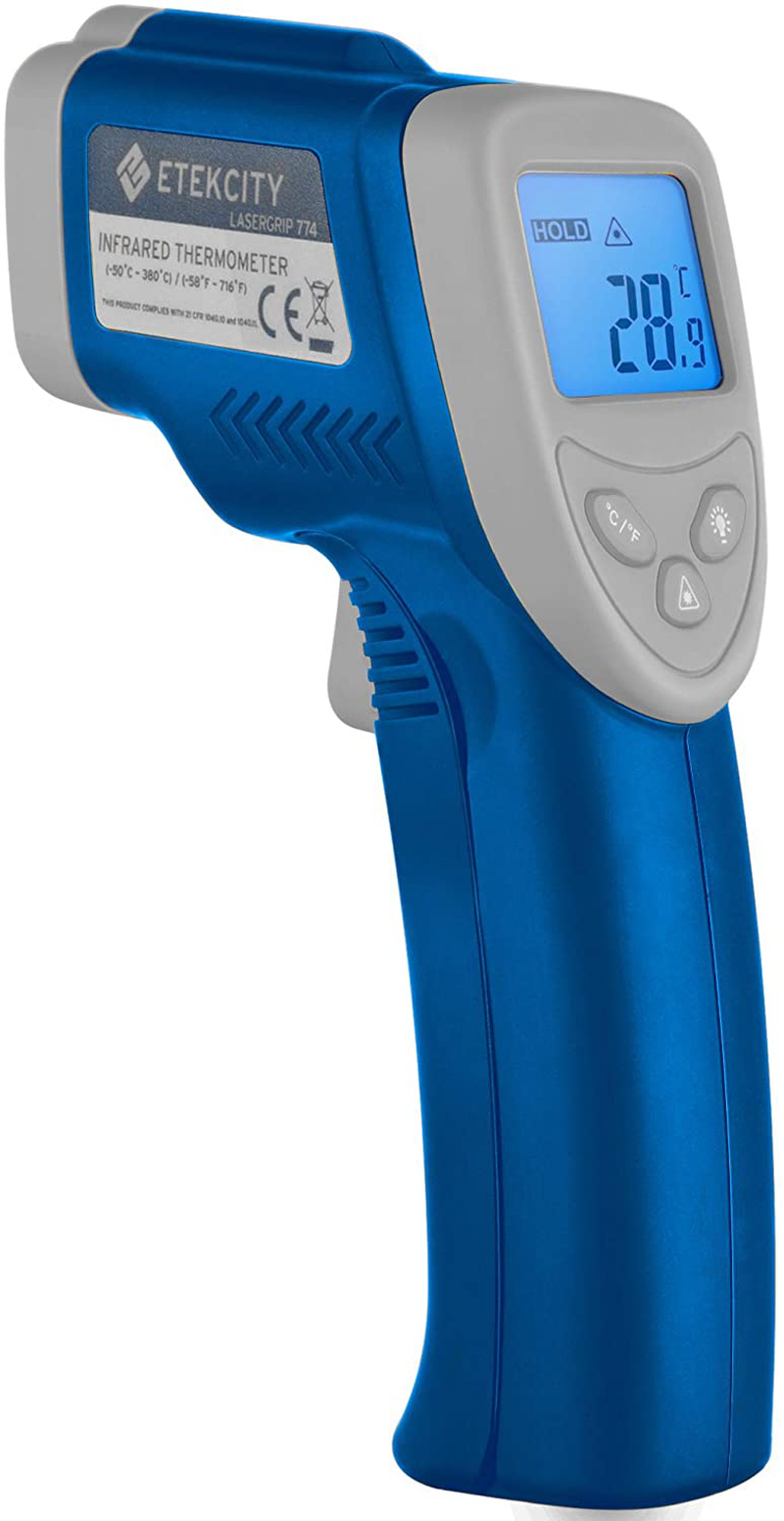 Etekcity Infrared Thermometer 774 (not For Human) Temperature Gun  Non-contact Digital Laser Thermometer-58~ 716 (-50 ~ 380) Blue